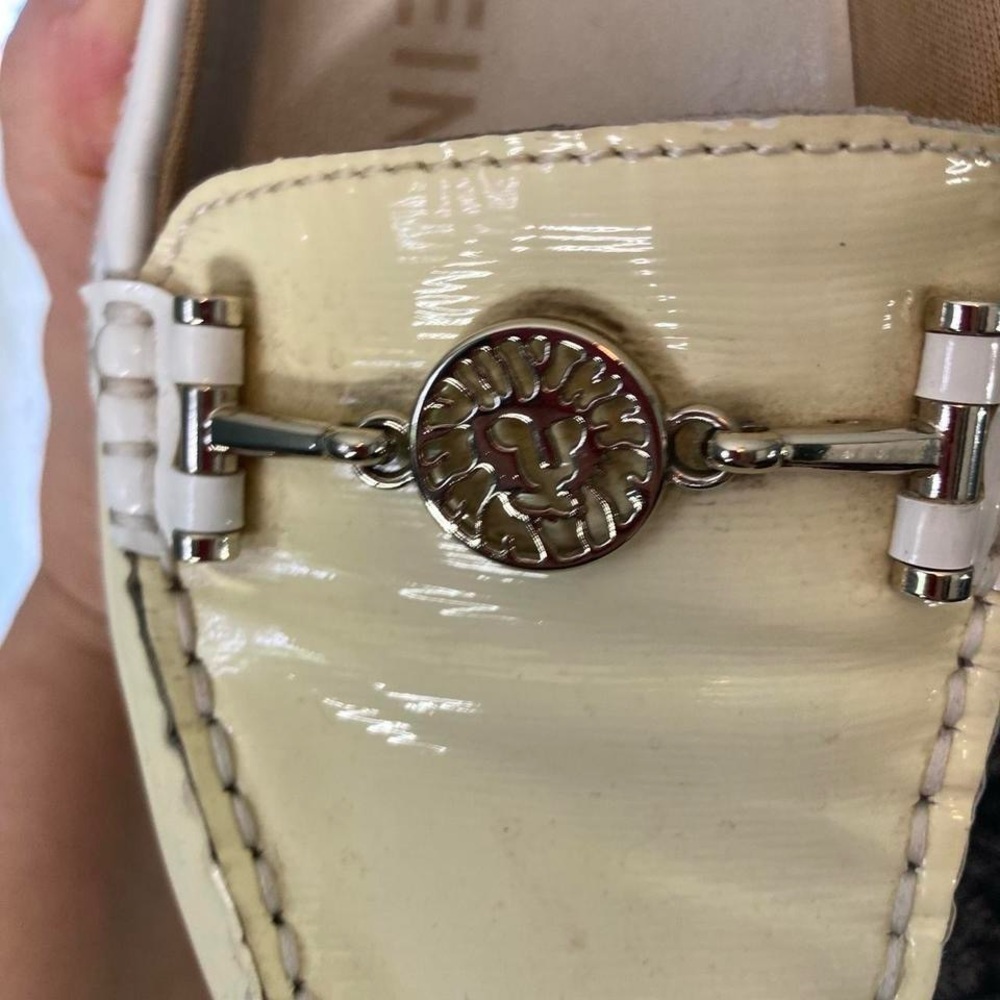 Anne Klein Yellow Flats with Classic Moccasin Design and gold emblem 6 - Picture 4 of 7